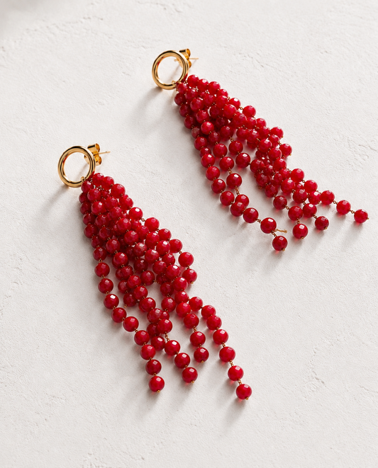 Orecchini Celine Rosso
